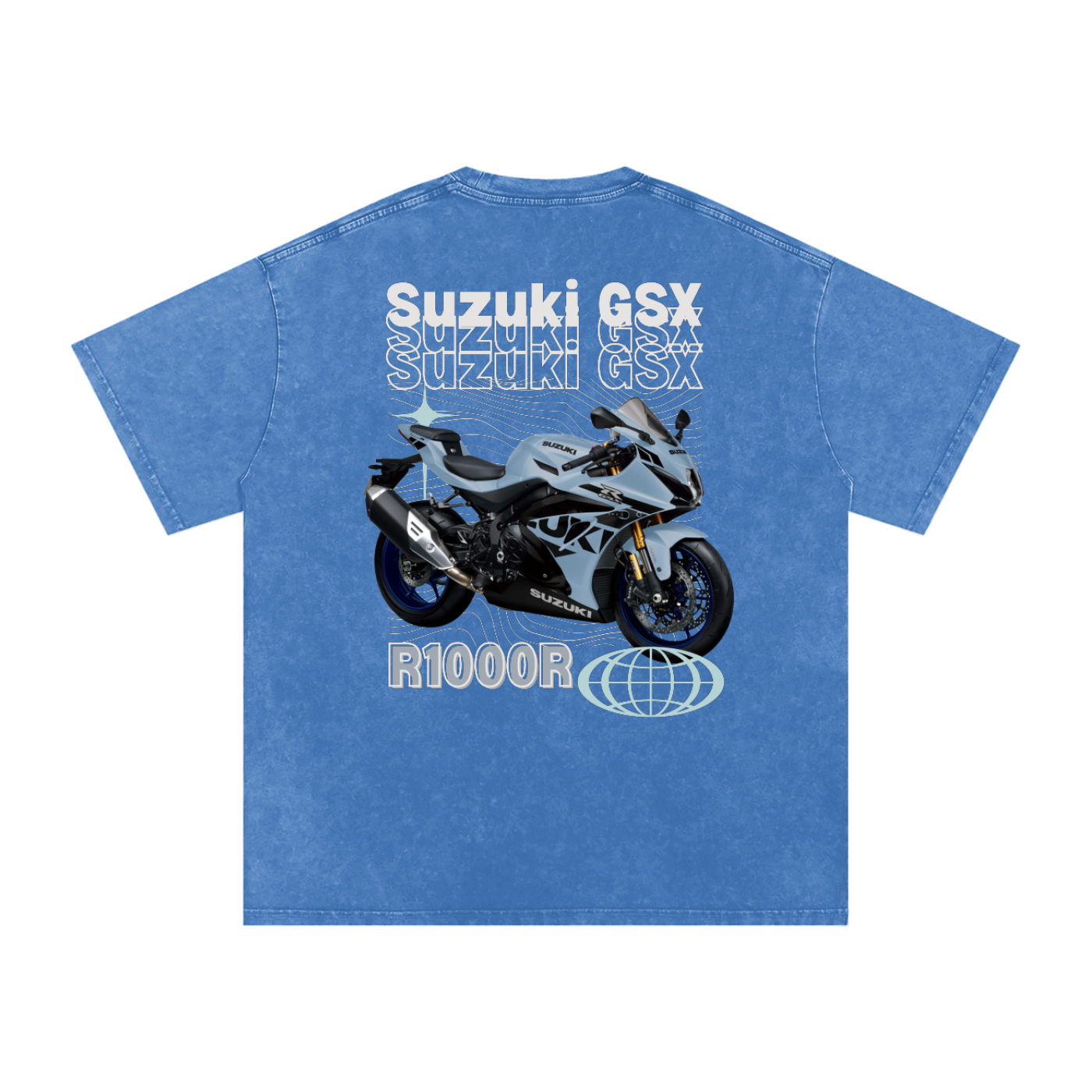 Suzuki GSX R1000R Acid Wash Oversize T-Shirt