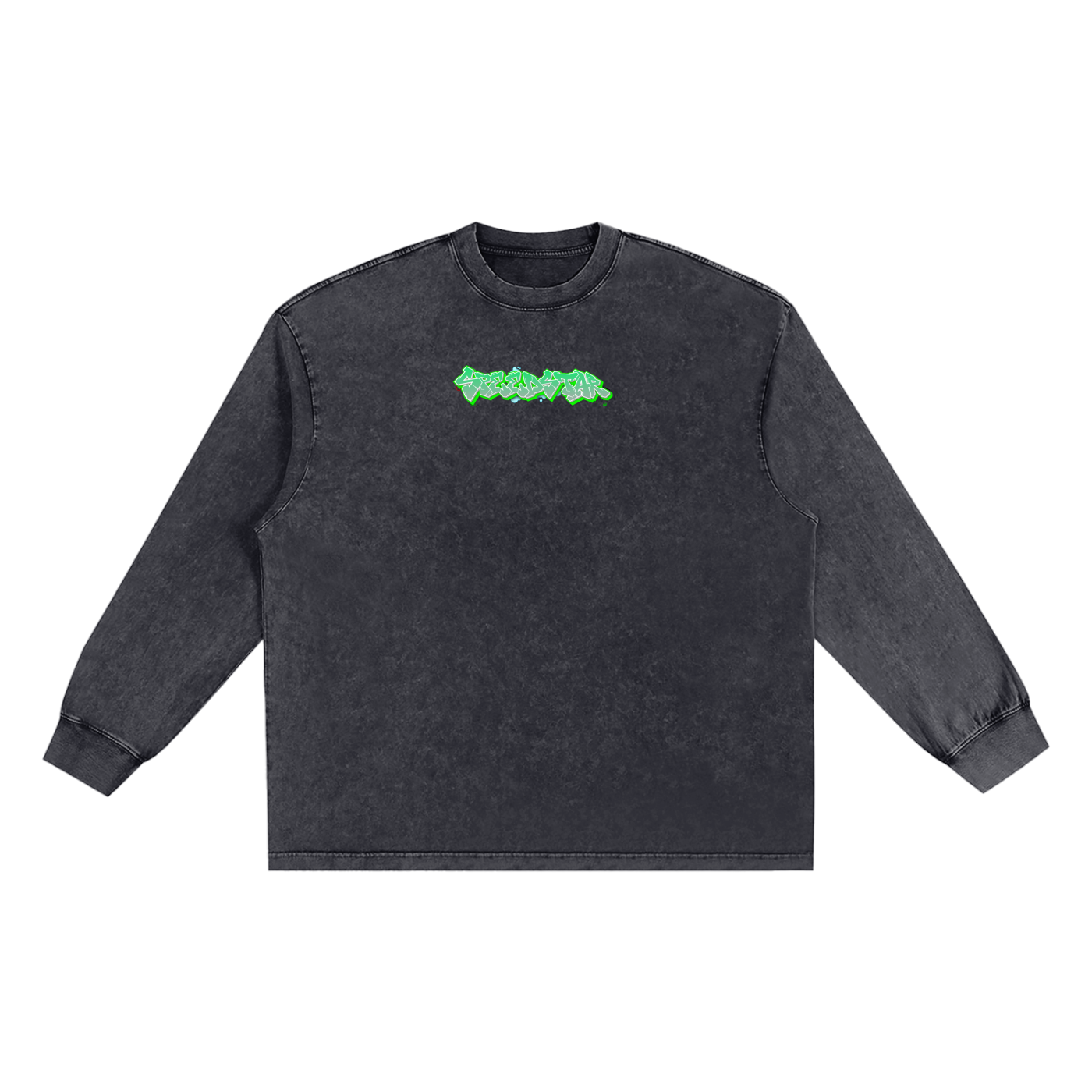 Kawasaki Ninja 636 Snow Washed Oversize Long Sleeve T-shirt