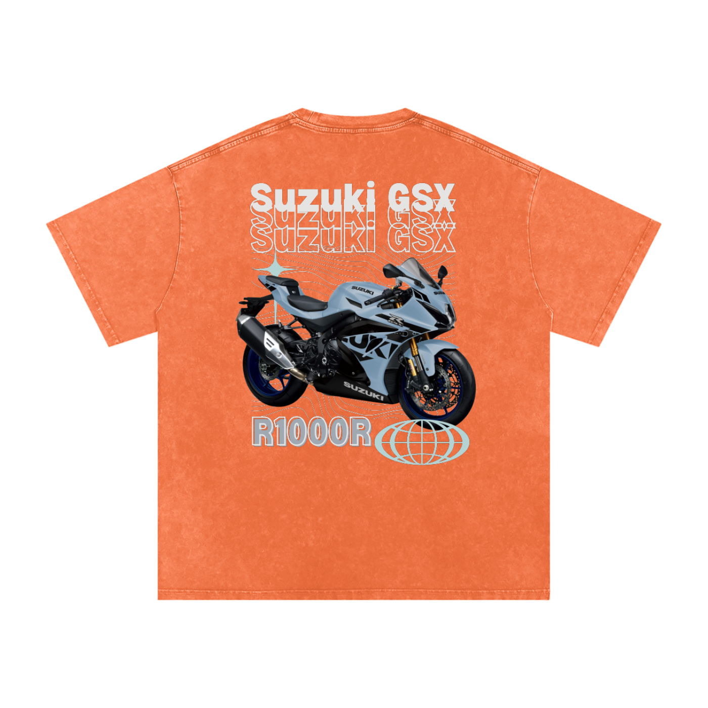 Suzuki GSX R1000R Acid Wash Oversize T-Shirt