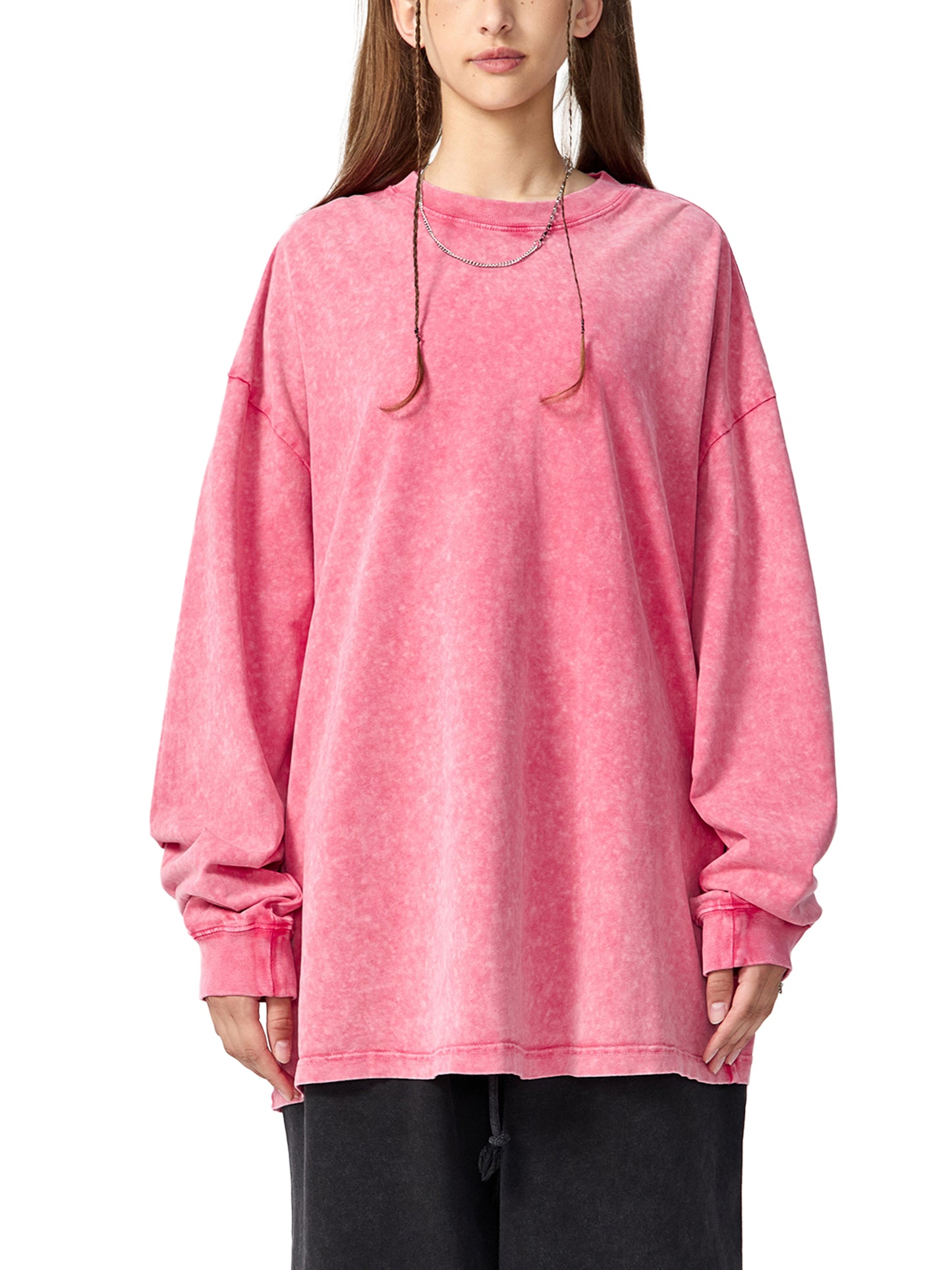Aprilla RSV-4 Snow Washed Oversize Long Sleeve T-shirt