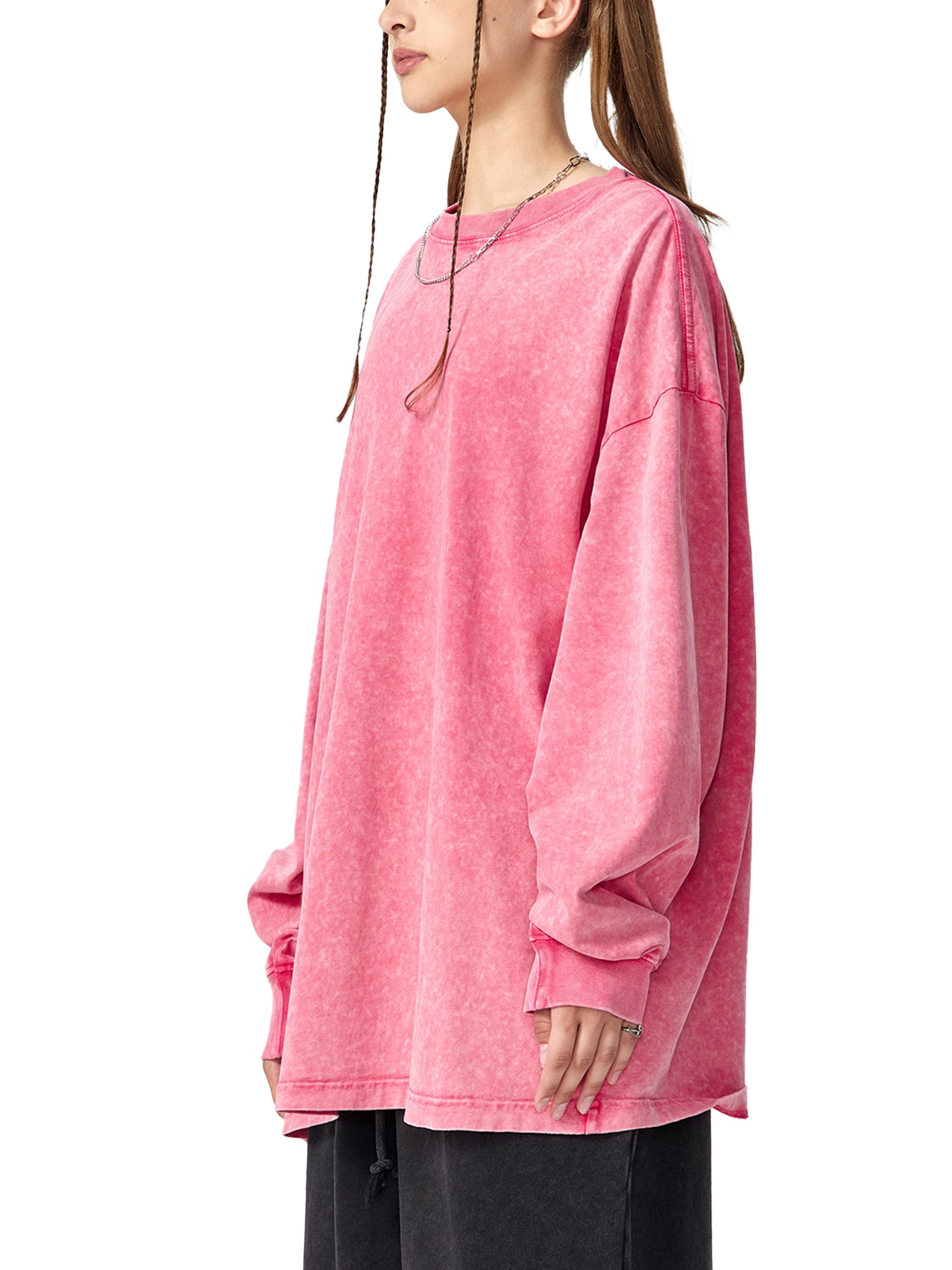 Aprilla RSV-4 Snow Washed Oversize Long Sleeve T-shirt