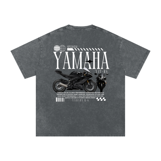 Yamaha R-6 Acid Wash Oversize T-Shirt